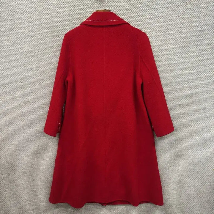 [BUNJANG] Vintage Red Long Coat (Size 90) / 빈티지 레드 롱 코트 90 M12790