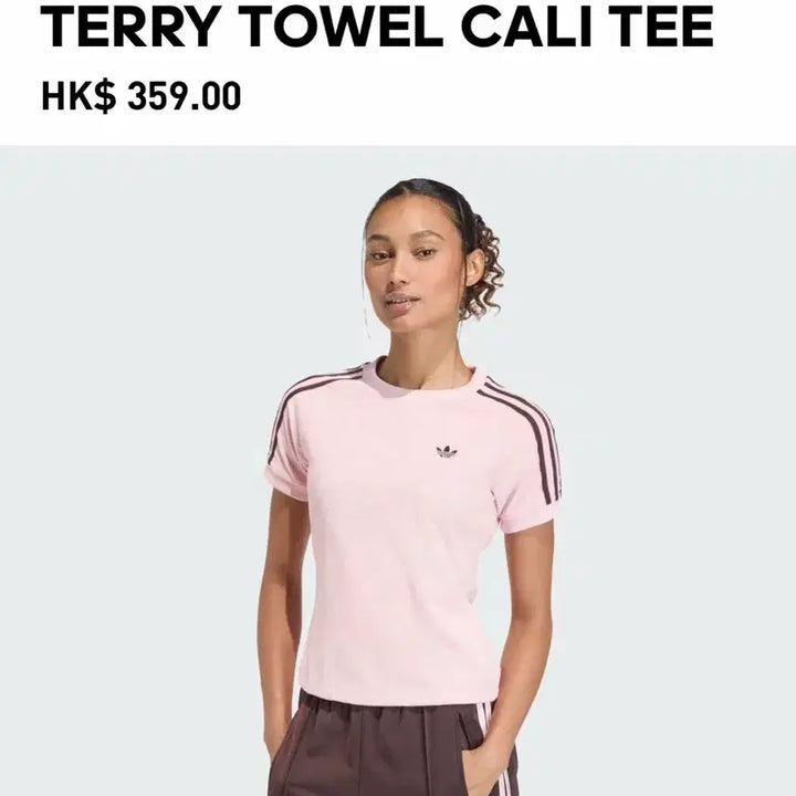 [BUNJANG] Adidas TT Cali Tee Pink Short Sleeve T-shirt / 아디다스 TT CALI TEE 핑크 반팔티