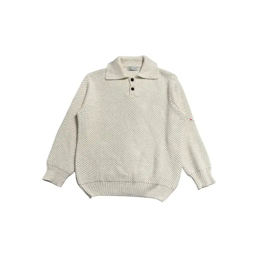 [BUNJANG] Beslow Ivory Knit Sweater / 비슬로우 카라 니트 아이보리