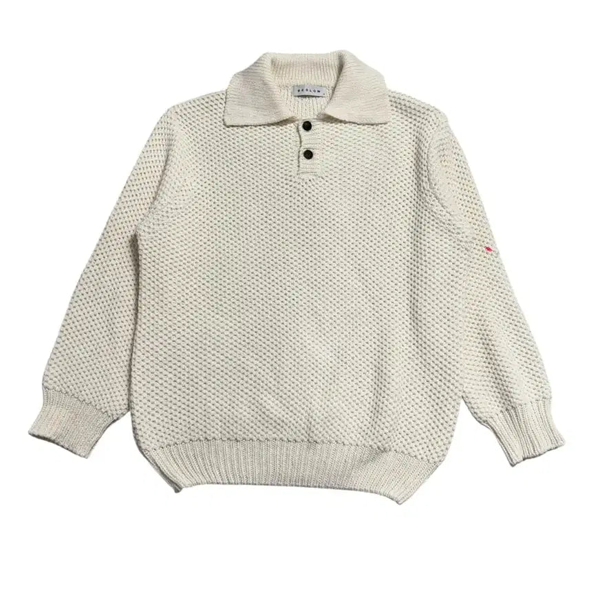 [BUNJANG] Beslow Ivory Knit Sweater / 비슬로우 카라 니트 아이보리