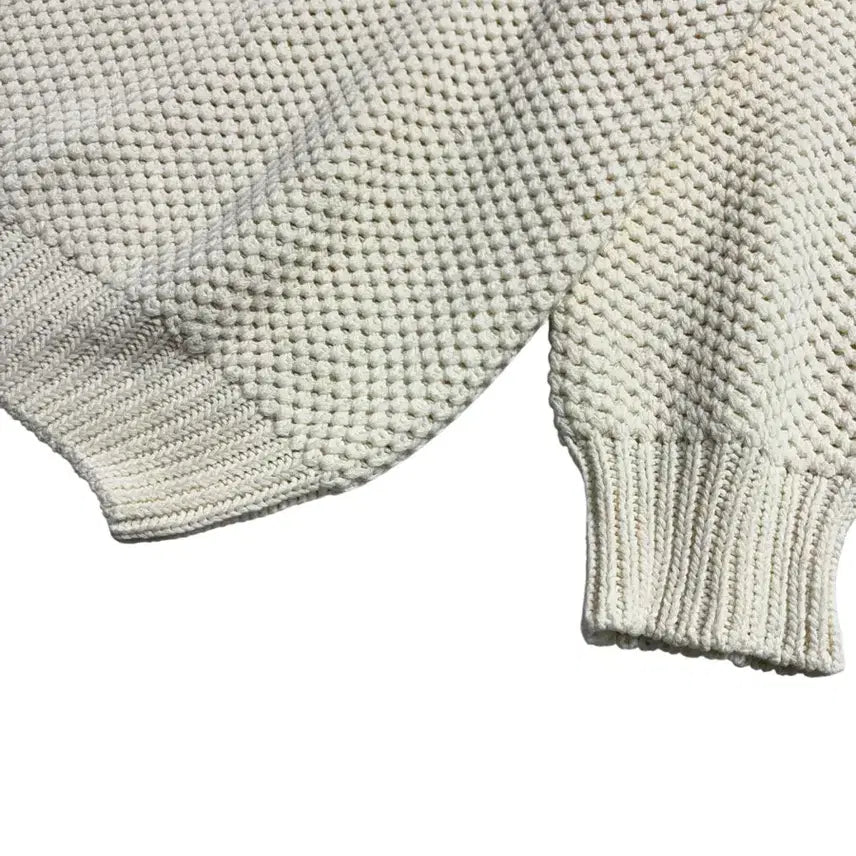 [BUNJANG] Beslow Ivory Knit Sweater / 비슬로우 카라 니트 아이보리