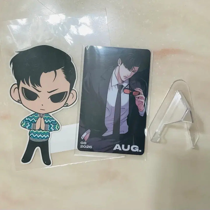 [BUNJANG] Lookism Lee Jin-Sung SD Sticker &amp; Lucky Draw Photocard Bundle Set / [일괄] 외모지상주의 외지주 이진성 SD 스티커&amp; 럭키드로우 포카 굿즈