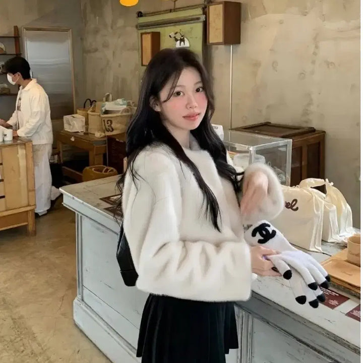 [BUNJANG] ONT Faux Fur Jacket / 온트 퍼자켓