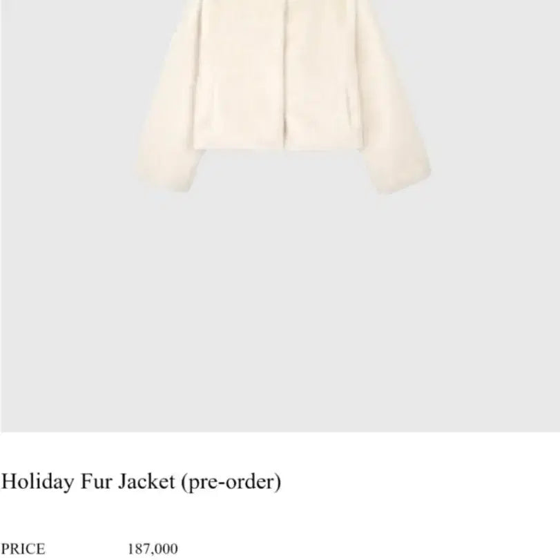 [BUNJANG] ONT Faux Fur Jacket / 온트 퍼자켓