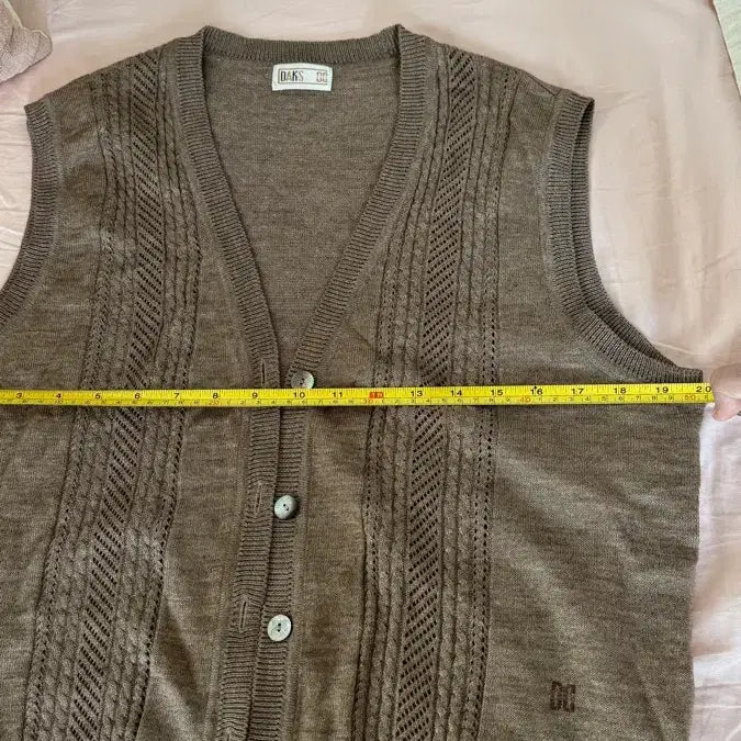 [BUNJANG] Daks Brown Knit Vest / 닥스 브라운 니트 조끼