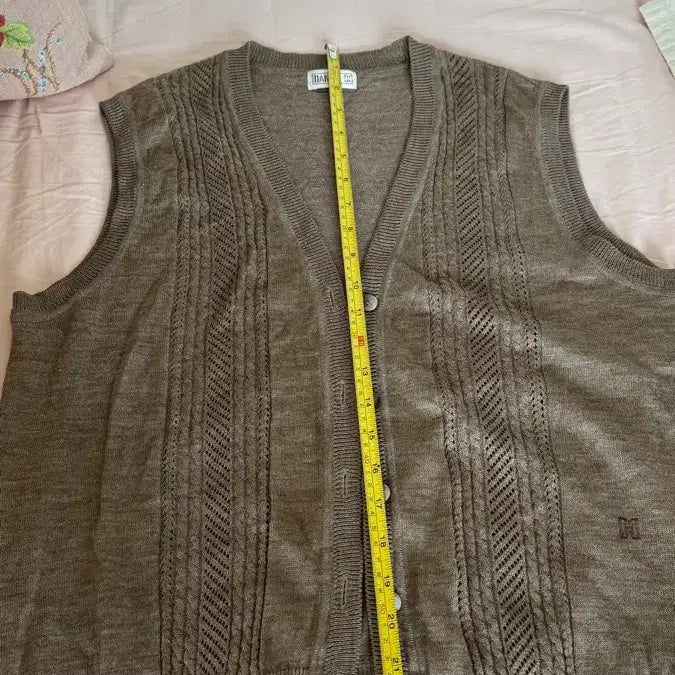 [BUNJANG] Daks Brown Knit Vest / 닥스 브라운 니트 조끼