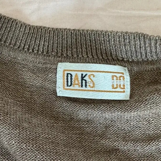 [BUNJANG] Daks Brown Knit Vest / 닥스 브라운 니트 조끼