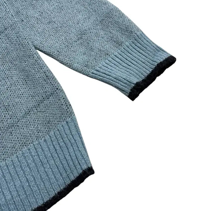 [BUNJANG] 아메스 로고 니트 스웨터 소라 / 아메스 로고 니트 스웨터 소라