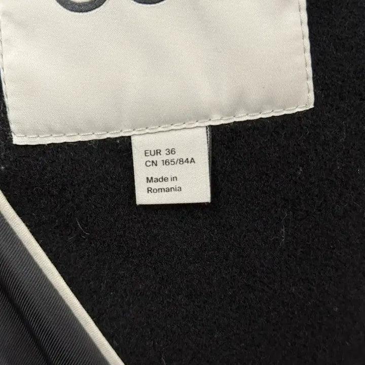 [BUNJANG] COS Menteco Wool Double Long Coat Black 36 / COS 맨테코 울 더블 롱코트 블랙 36