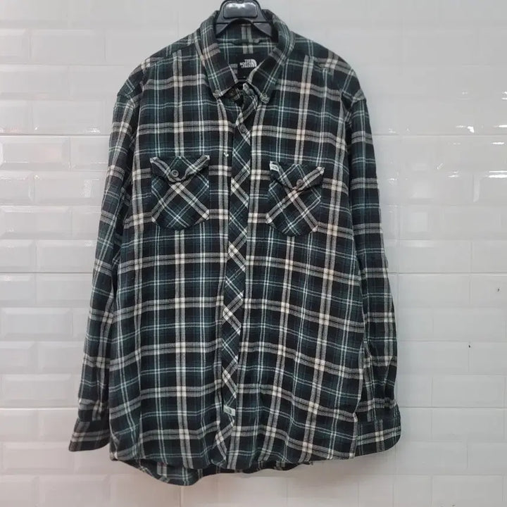 [BUNJANG] The North Face Checkered Shirt / 노스페이스  체크 남방 셔츠