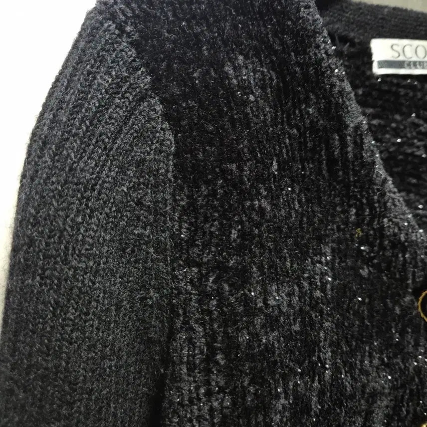 [BUNJANG] SCOT Black Gold Button Vintage Cardigan / (세일)JPN빈티지 SCOT 블랙 금장 단추 가디건