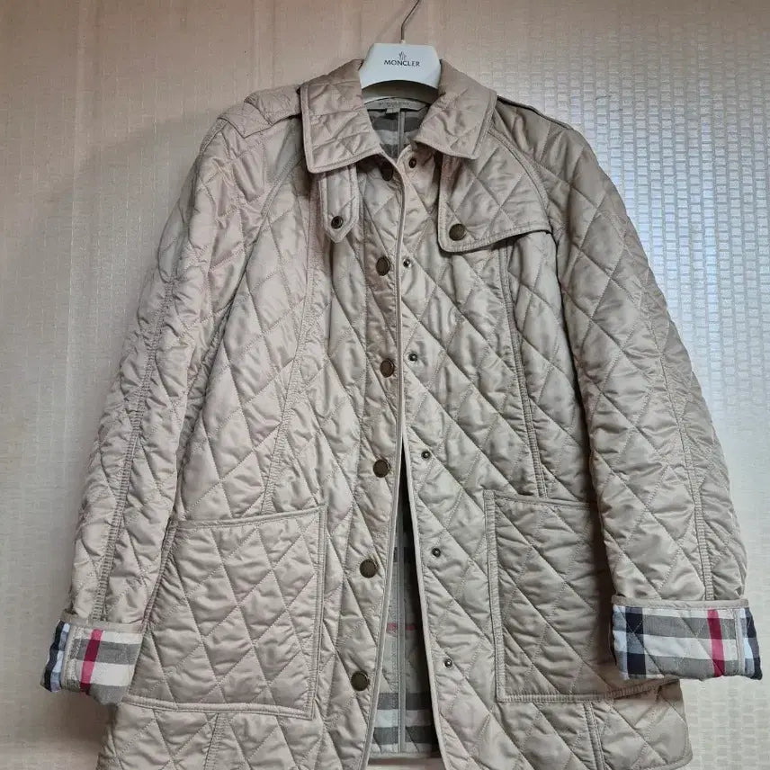 [BUNJANG] Burberry Quilted Jacket Beige / 버버리 퀼팅 자켓 베이지 (정품)