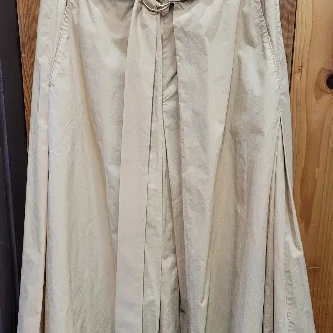 [BUNJANG] System Beige Midi Skirt / 한섬 시스템 스커트