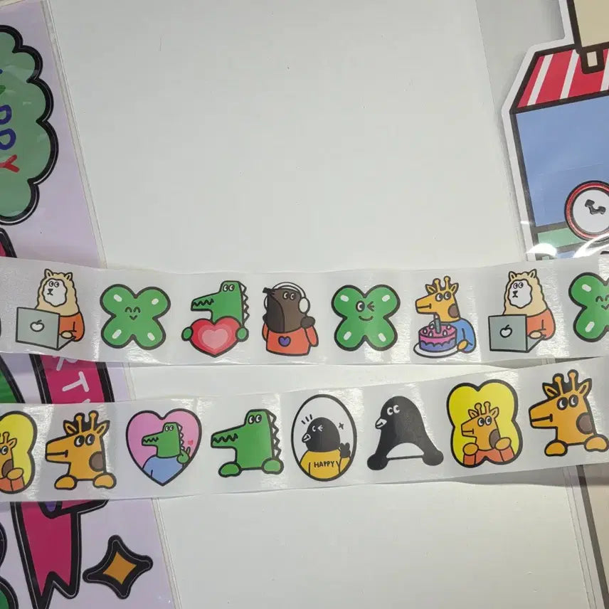 [BUNJANG] Daiso Zziga Collaboration Sticker Bundle Set / 다이소 찌작가 콜라보 스티커 일괄