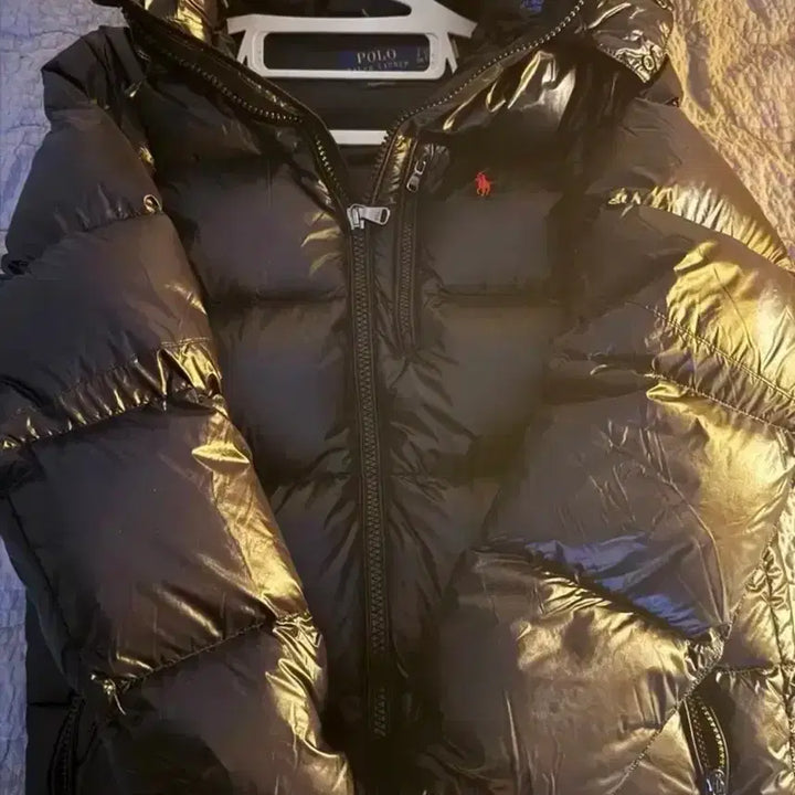 [BUNJANG] Polo Shiny Padded Jacket / 폴로 유광 패딩