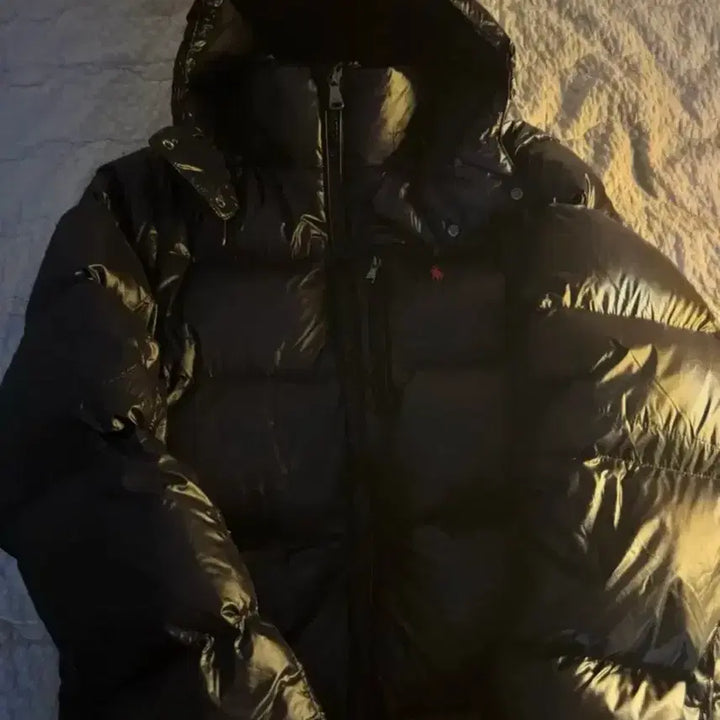 [BUNJANG] Polo Shiny Padded Jacket / 폴로 유광 패딩