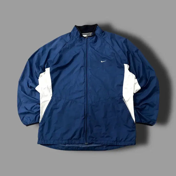 [BUNJANG] Nike 00s Navy White Windbreaker XXL / 나이키 00s 네이비 화이트 바람막이 XXL