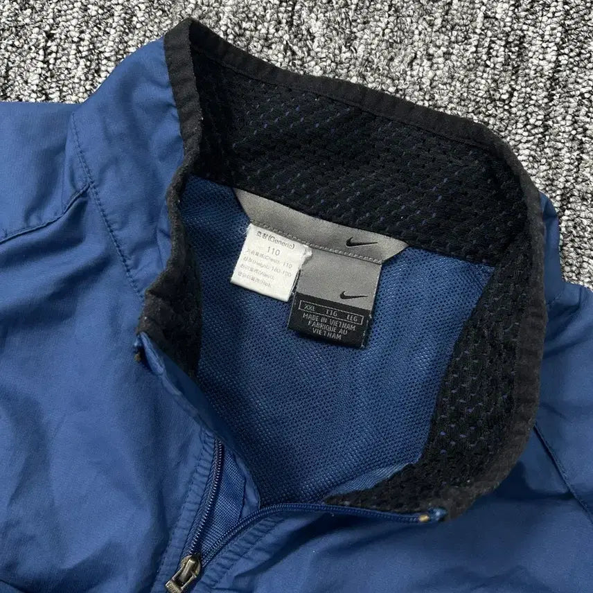 [BUNJANG] Nike 00s Navy White Windbreaker XXL / 나이키 00s 네이비 화이트 바람막이 XXL