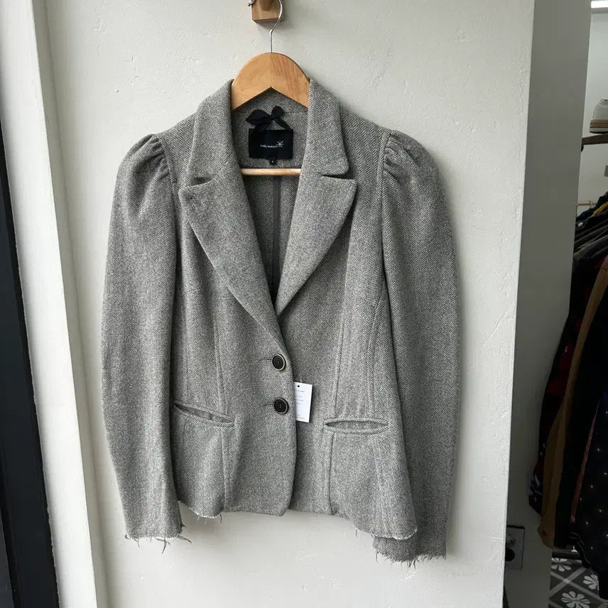 [BUNJANG] Isabel Marant Herringbone Blazer / 16146 - 이자벨마랑 숄더퍼프 헤링본 블레이저
