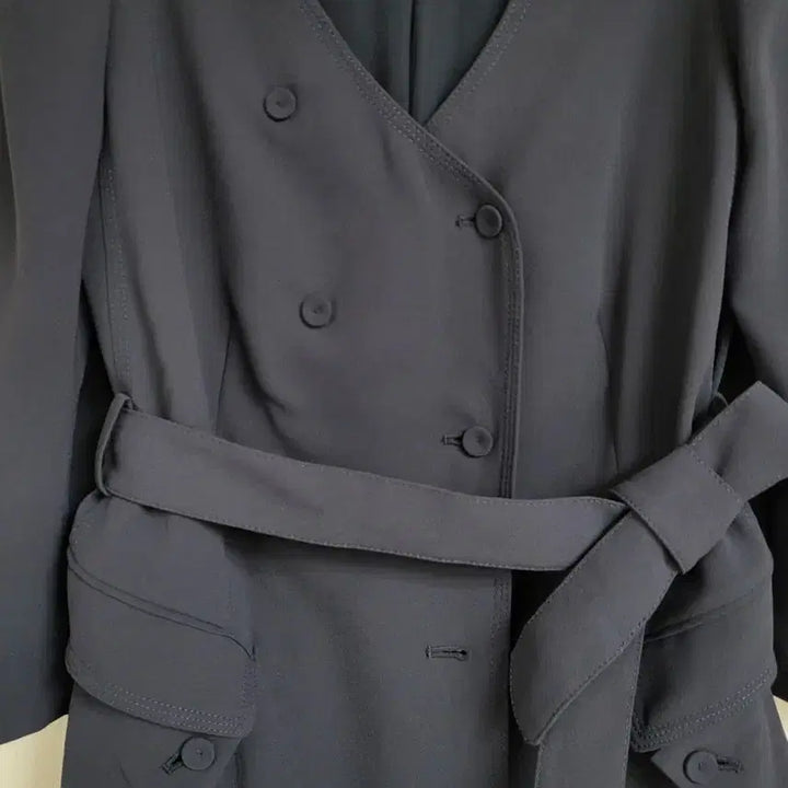 [BUNJANG] O'z Econd Chiffon Long Jacket / 오즈세컨 쉬폰 롱자켓