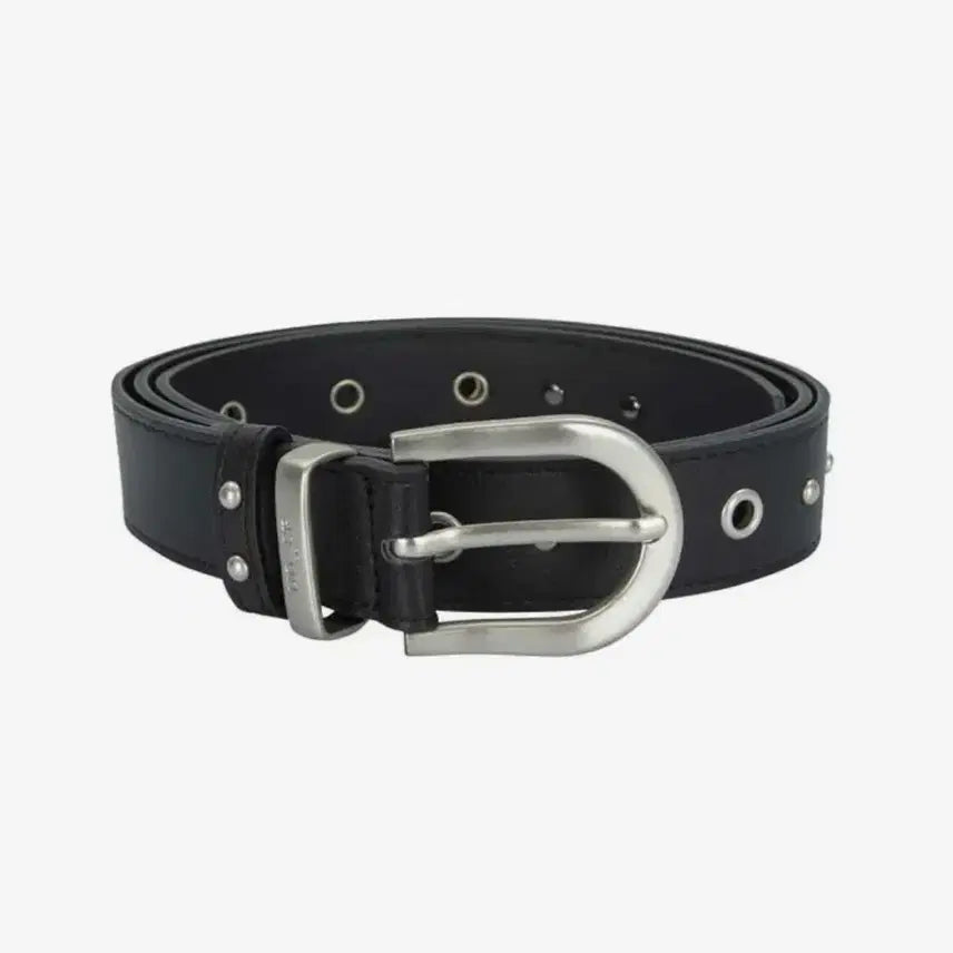 [BUNJANG] As On Twins Eyelet Belt - Black / 애즈온 벨트 twins eyelet belt 블랙