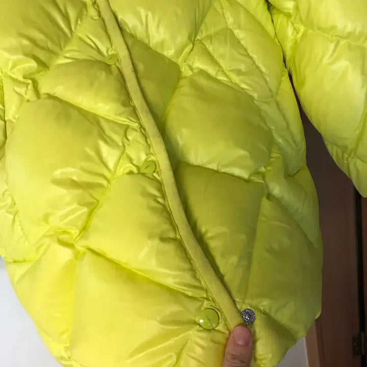 [BUNJANG] Duvetica Kiseon Gi Quilted Goose Down Padded Jacket / 듀베티카 21년 패딩 기은세 퀼팅 구스다운 139만원구입 미드 형광 몽클