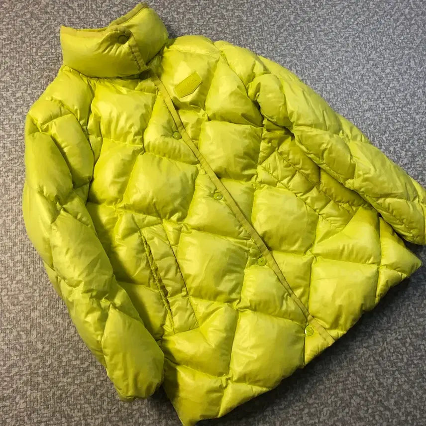 [BUNJANG] Duvetica Kiseon Gi Quilted Goose Down Padded Jacket / 듀베티카 21년 패딩 기은세 퀼팅 구스다운 139만원구입 미드 형광 몽클