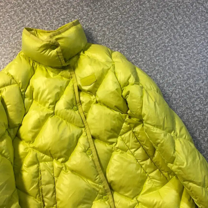 [BUNJANG] Duvetica Kiseon Gi Quilted Goose Down Padded Jacket / 듀베티카 21년 패딩 기은세 퀼팅 구스다운 139만원구입 미드 형광 몽클