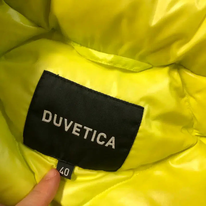 [BUNJANG] Duvetica Kiseon Gi Quilted Goose Down Padded Jacket / 듀베티카 21년 패딩 기은세 퀼팅 구스다운 139만원구입 미드 형광 몽클