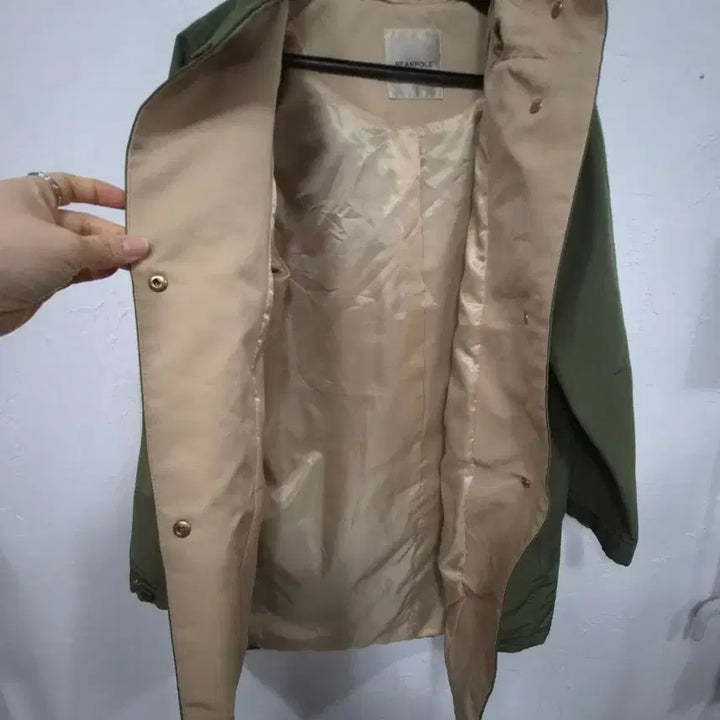 [BUNJANG] Beanpole Khaki Hooded Jacket / 빈폴 카키색 후드 자켓