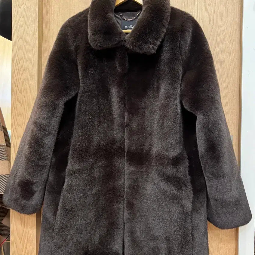 [BUNJANG] molliolli Eco-Fur Coat M / molliolli 몰리올리 에코퍼코트M