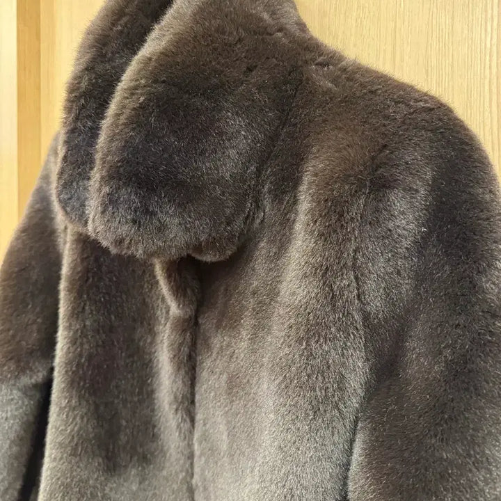 [BUNJANG] molliolli Eco-Fur Coat M / molliolli 몰리올리 에코퍼코트M