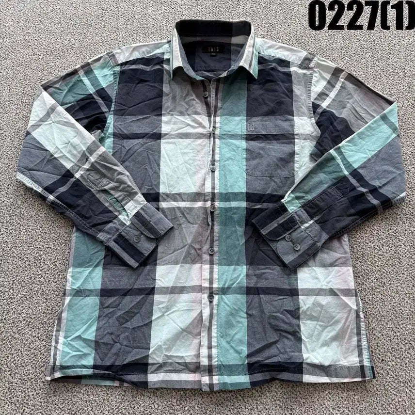 [BUNJANG] 닥스 체크 긴팔 셔츠 남방 100 / 닥스 체크 긴팔 셔츠 남방 100