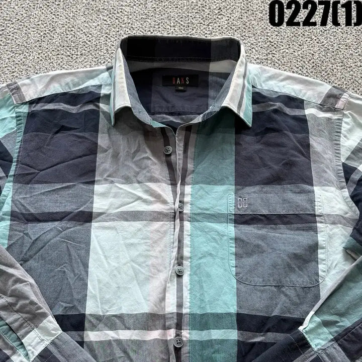 [BUNJANG] 닥스 체크 긴팔 셔츠 남방 100 / 닥스 체크 긴팔 셔츠 남방 100