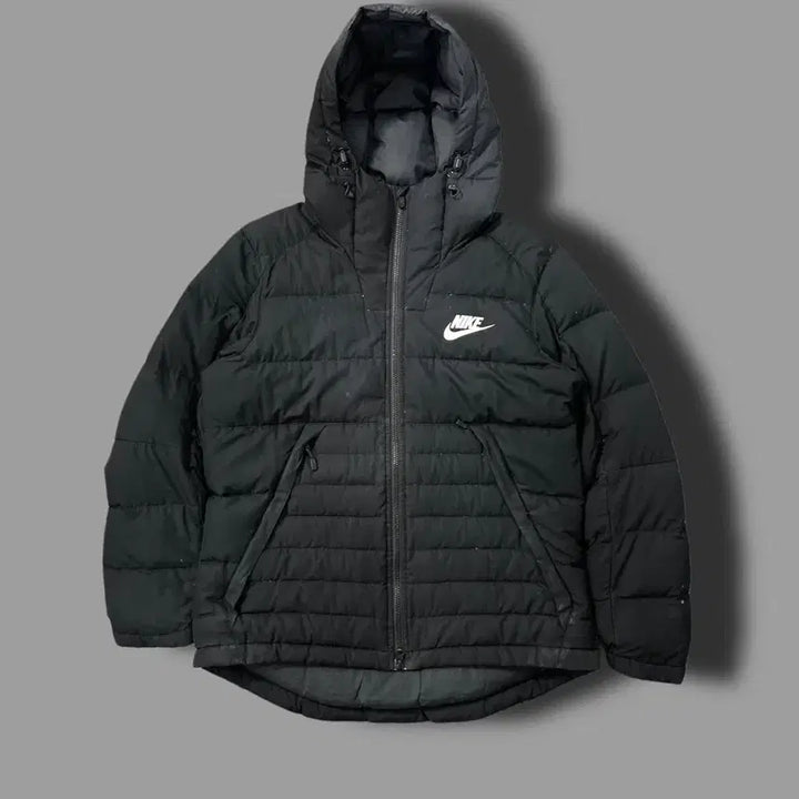 [BUNJANG] Nike Black Hooded Lightweight Padding Jacket L / 나이키 블랙 후드 경량 패딩 L