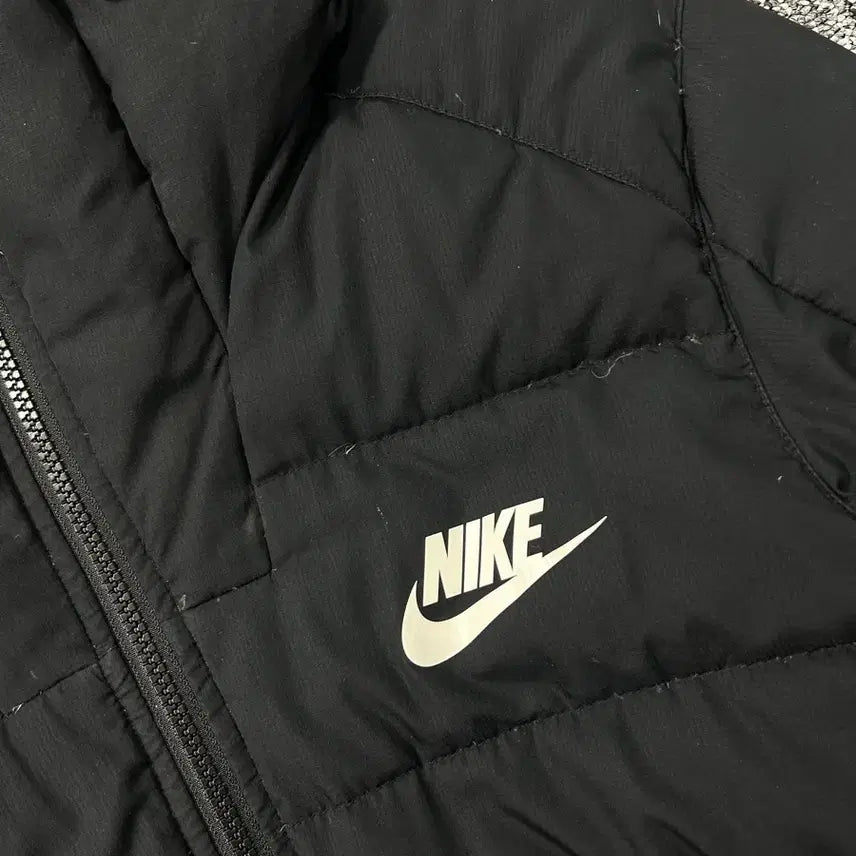 [BUNJANG] Nike Black Hooded Lightweight Padding Jacket L / 나이키 블랙 후드 경량 패딩 L