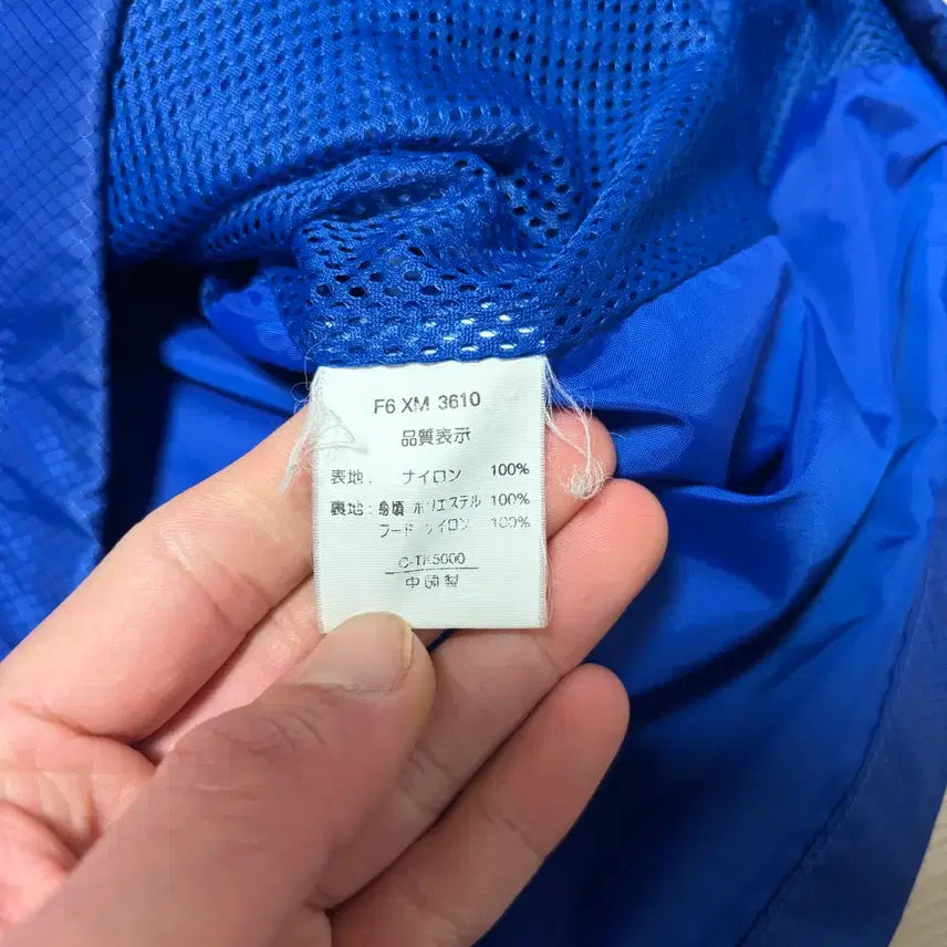 [BUNJANG] Columbia 90s Old School Deep Blue Two-Way Windbreaker Jacket / 일본판)컬럼비아 90s 올드스쿨 딥블루 투웨이 바람막이 자켓