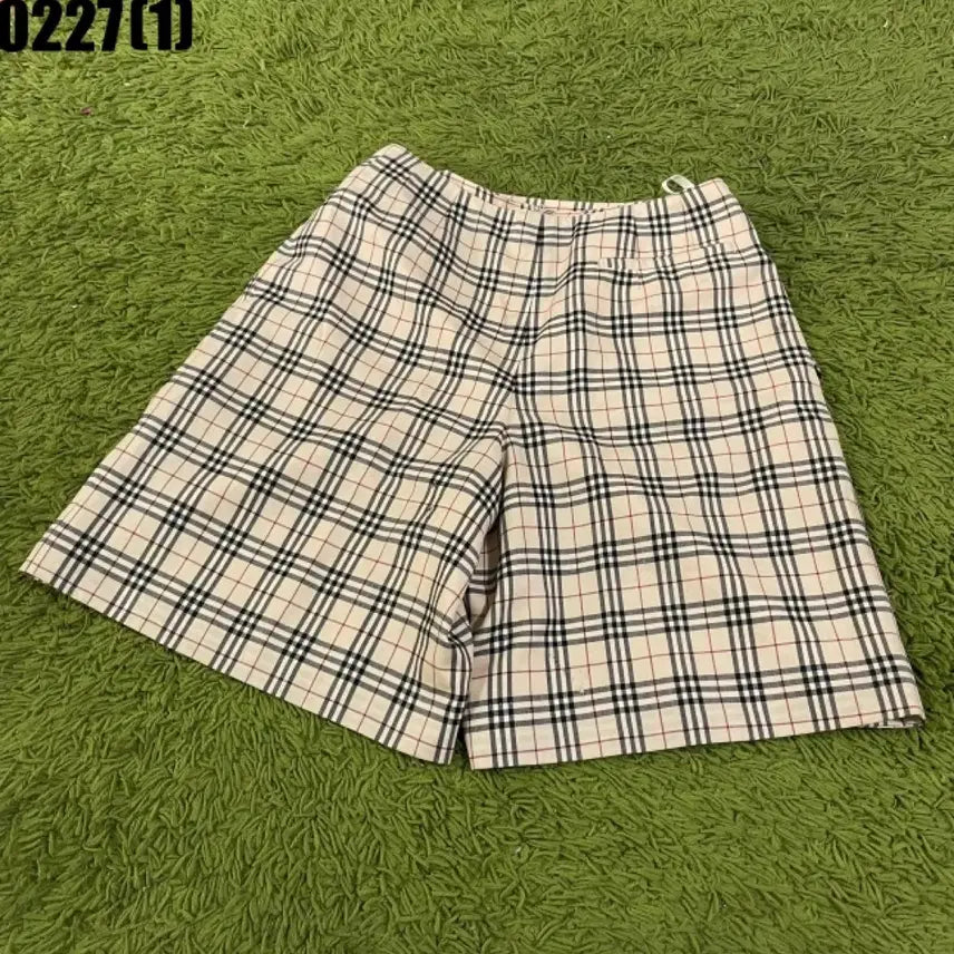 [BUNJANG] Burberry Checkered Skort 26 / 버버리 치마바지 치마반바지 랩스커트 반바지 숏팬츠 26