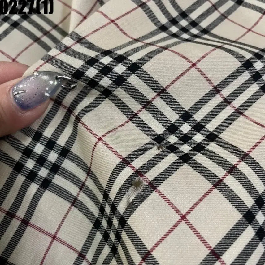 [BUNJANG] Burberry Checkered Skort 26 / 버버리 치마바지 치마반바지 랩스커트 반바지 숏팬츠 26