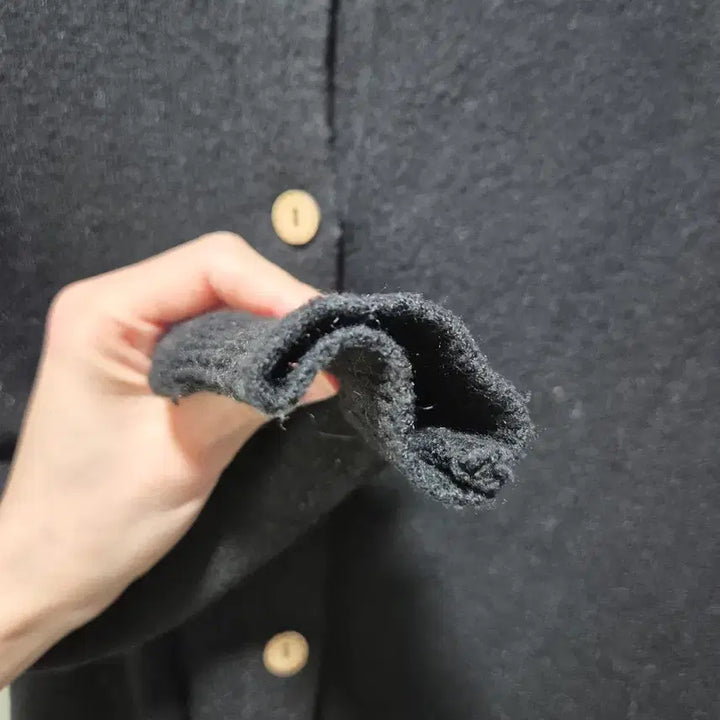 [BUNJANG] Vintage Wood Button Black Cardigan / 빈티지 우드단추 블랙 가디건