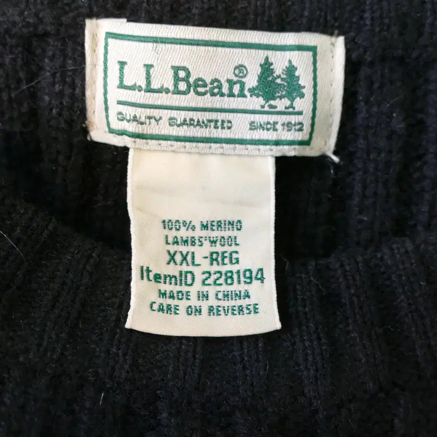 [BUNJANG] L.L.Bean Merino Wool Ribbed Knit Commando Sweater / [XXL] 엘엘빈 L.LBean 메리노 울 리브 니트 코만도 스웨터