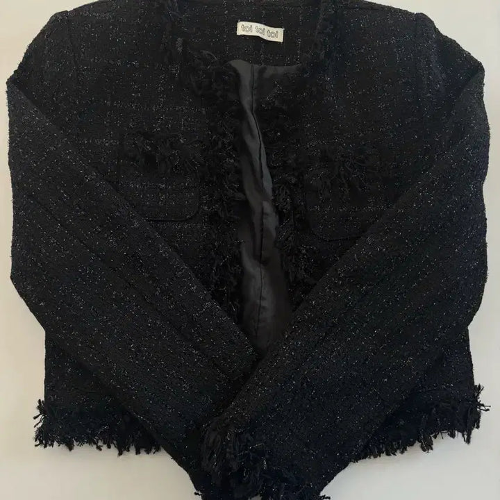 [BUNJANG] Leve Black Tweed Jacket / 레브 블랙 트위드 자켓