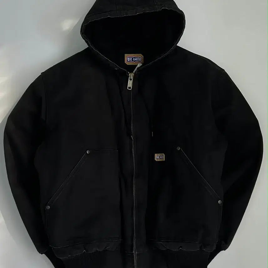 [BUNJANG] Big Smith Duck Canvas Hooded Work Jacket / [M] Big Smith duck canvas hooded work ja