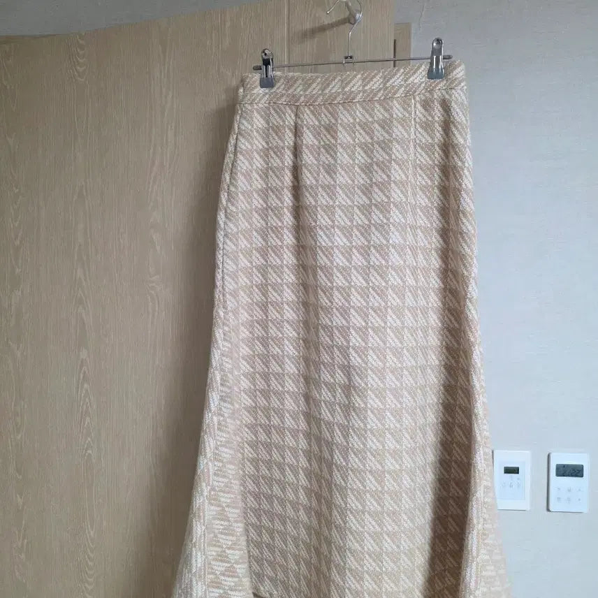 [BUNJANG] Checkered Long Skirt / 체크 롱 스커트