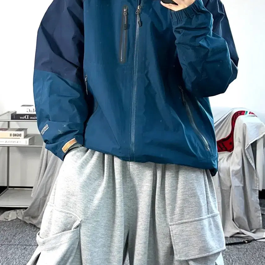 [BUNJANG] The North Face Blue Gore-Tex Windbreaker Jacket L / 노스페이스 블루 고어텍스 바람막이 L