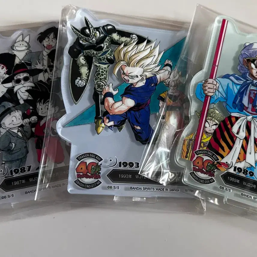 [BUNJANG] Dragon Ball 40th Anniversary Acrylic Stand Bundle Set / (일괄)드래곤볼 40주년 1탄 제일복권 F상 아크릴 스탠드 3종