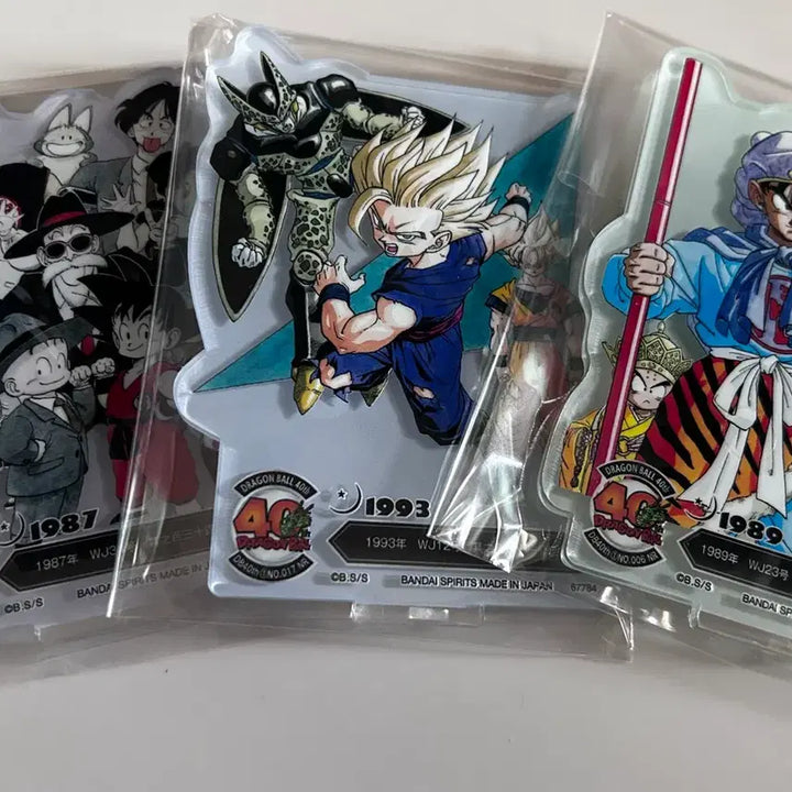 [BUNJANG] Dragon Ball 40th Anniversary Acrylic Stand Bundle Set / (일괄)드래곤볼 40주년 1탄 제일복권 F상 아크릴 스탠드 3종