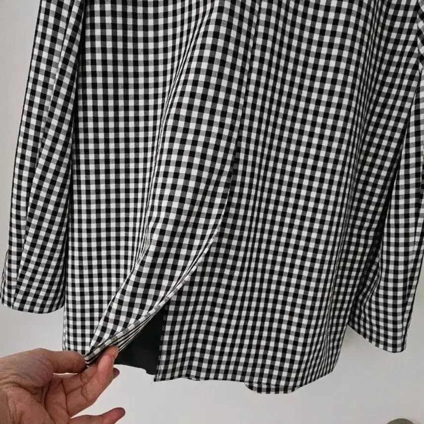 [BUNJANG] ZIFFER Check Oversized Jacket / 오버핏 자켓 봄가을용 미착용