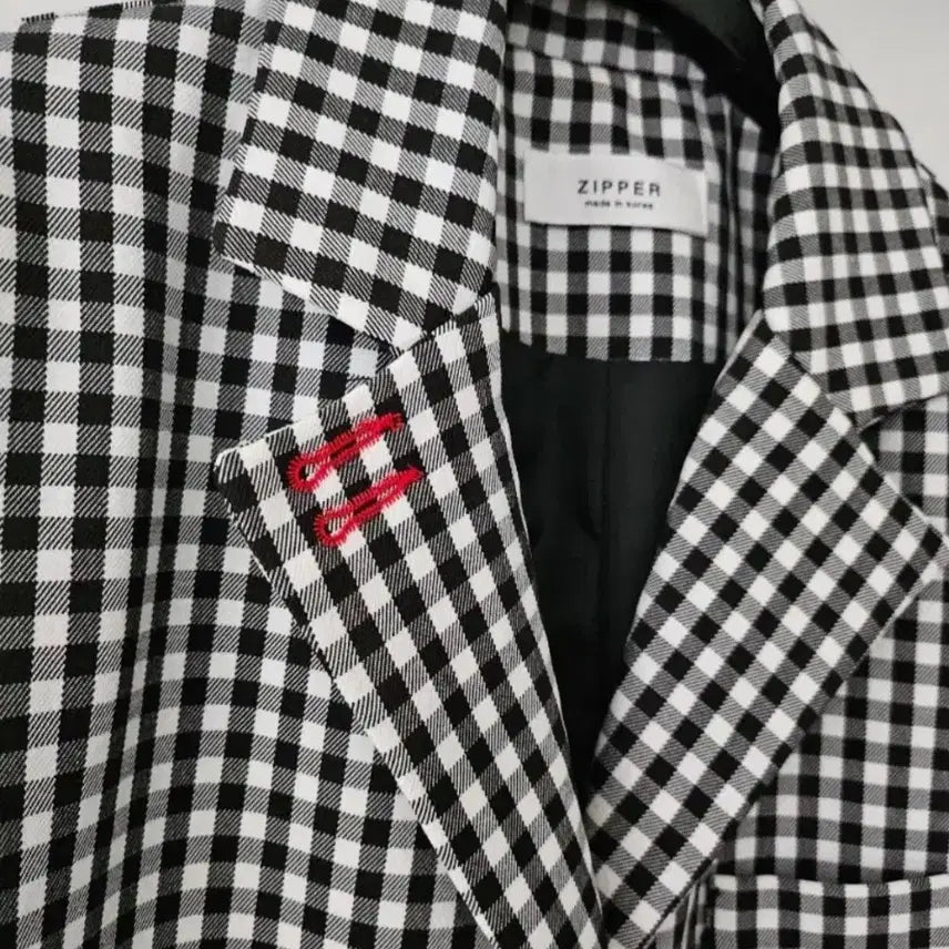 [BUNJANG] ZIFFER Check Oversized Jacket / 오버핏 자켓 봄가을용 미착용