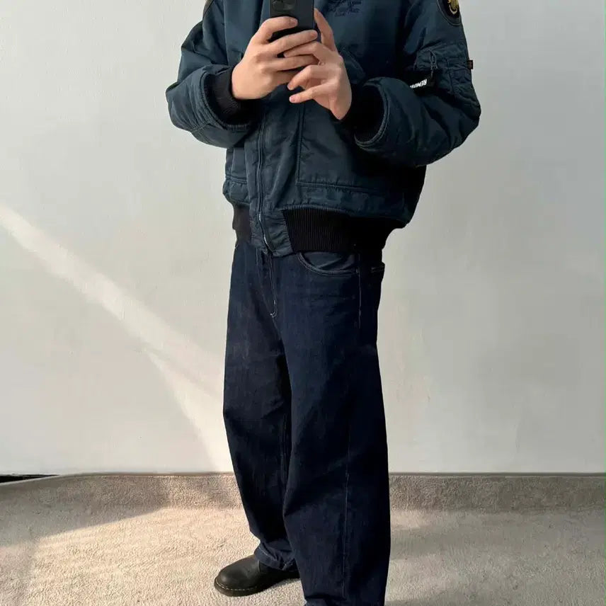 [BUNJANG] Alpha Industries CWU-45/P Flight Jacket / [XL] 알파인더스트리 CWU-45/P 미군 플라이트 항공 점퍼 바시티